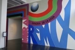 Supergraphic mural for Mural Remix, Sandra de la Loza with Ernesto de la Loza, 20" x 40", 2011
